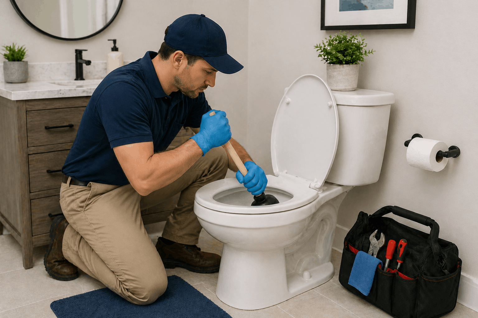 clogged toilet cost​ in Dallas, TX